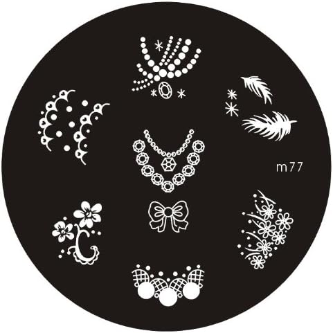 bk diy美甲印花钢板 转印模板 指甲印章 指甲印花 m77